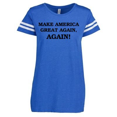 Make America Great Again, Again! Trump Rally #SaveAmerica Enza Ladies Jersey Football T-Shirt