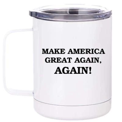 Make America Great Again, Again! Trump Rally #SaveAmerica 12 oz Stainless Steel Tumbler Cup