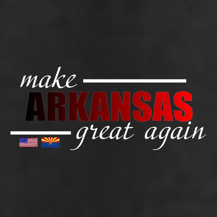 Make Arkansas Great Again 7 Panel Mesh Trucker Snapback Hat