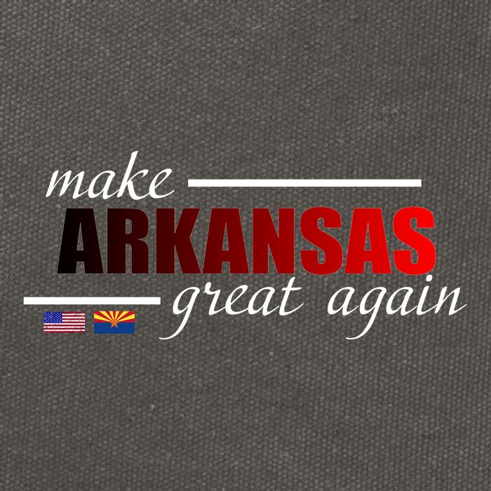 Make Arkansas Great Again Cotton Canvas Backpack