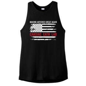 Making Arteries Great Again Ladies PosiCharge Tri-Blend Wicking Tank