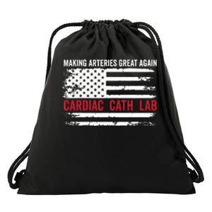 Making Arteries Great Again Drawstring Bag