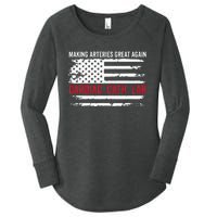 Making Arteries Great Again Women's Perfect Tri Tunic Long Sleeve Shirt