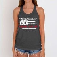 Making Arteries Great Again Women's Knotted Racerback Tank