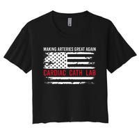 Making Arteries Great Again Women's Crop Top Tee