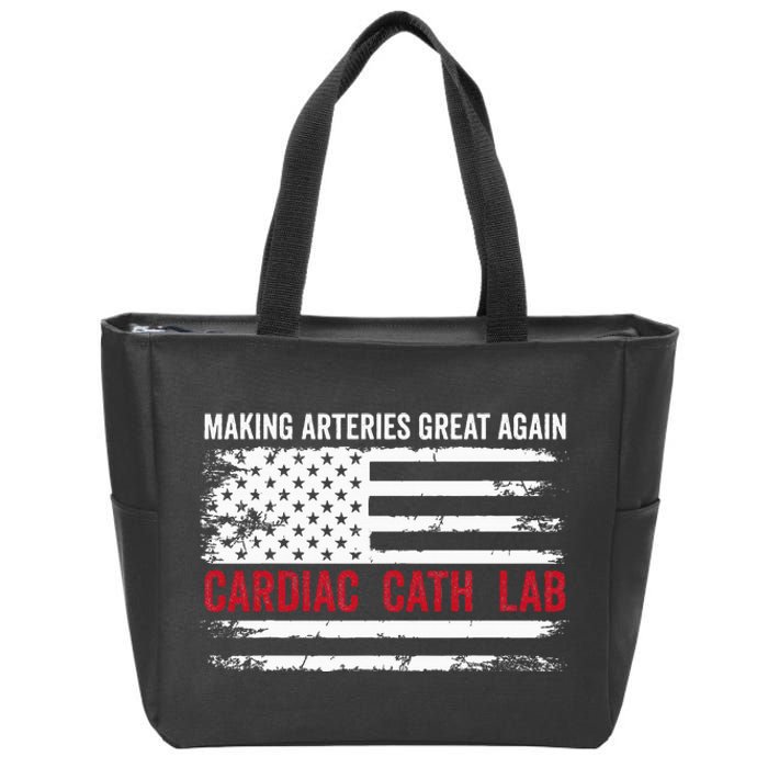 Making Arteries Great Again Zip Tote Bag