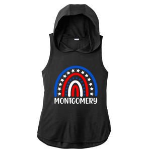 Montgomery Alabama Gift I Love Montgomery Usa Gift Ladies PosiCharge Tri-Blend Wicking Draft Hoodie Tank