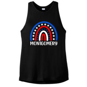 Montgomery Alabama Gift I Love Montgomery Usa Gift Ladies PosiCharge Tri-Blend Wicking Tank