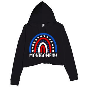 Montgomery Alabama Gift I Love Montgomery Usa Gift Crop Fleece Hoodie