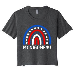 Montgomery Alabama Gift I Love Montgomery Usa Gift Women's Crop Top Tee