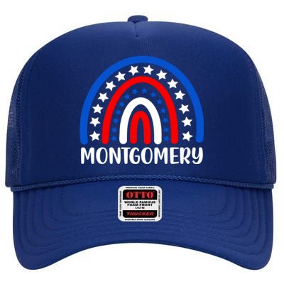 Montgomery Alabama Gift I Love Montgomery Usa Gift High Crown Mesh Back Trucker Hat