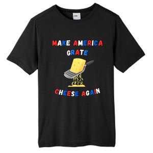 Make America Grate Cheese Again: 2024 Presidential Humor Gift Tall Fusion ChromaSoft Performance T-Shirt