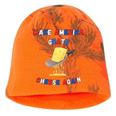 Make America Grate Cheese Again: 2024 Presidential Humor Gift Kati - Camo Knit Beanie