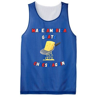 Make America Grate Cheese Again: 2024 Presidential Humor Gift Mesh Reversible Basketball Jersey Tank