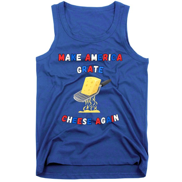 Make America Grate Cheese Again: 2024 Presidential Humor Gift Tank Top