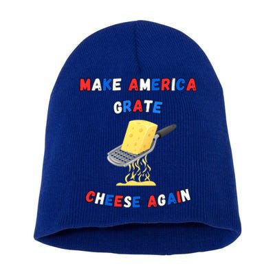 Make America Grate Cheese Again: 2024 Presidential Humor Gift Short Acrylic Beanie