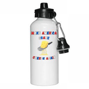 Make America Grate Cheese Again: 2024 Presidential Humor Gift Aluminum Water Bottle 