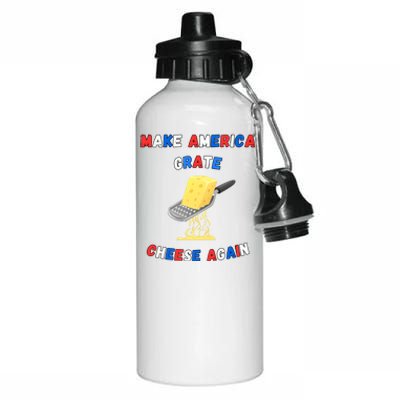 Make America Grate Cheese Again: 2024 Presidential Humor Gift Aluminum Water Bottle 