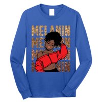 Melanin Afro Goddess Black Magic African Black History Gift Long Sleeve Shirt