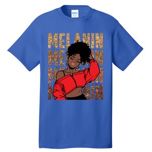 Melanin Afro Goddess Black Magic African Black History Gift Tall T-Shirt