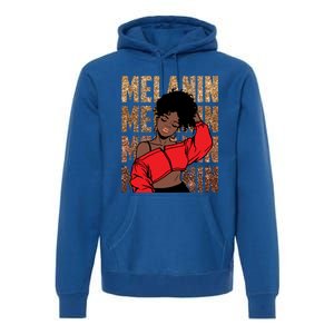 Melanin Afro Goddess Black Magic African Black History Gift Premium Hoodie