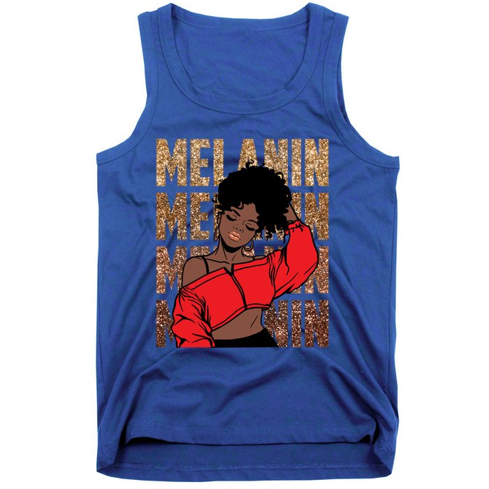 Melanin Afro Goddess Black Magic African Black History Gift Tank Top