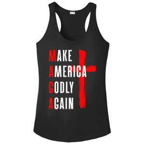 Make America Godly Again Ladies PosiCharge Competitor Racerback Tank