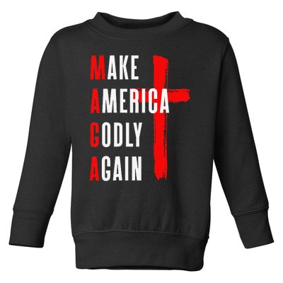 Make America Godly Again Toddler Sweatshirt