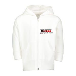 Make Alabama Great Again Toddler Zip Fleece Hoodie