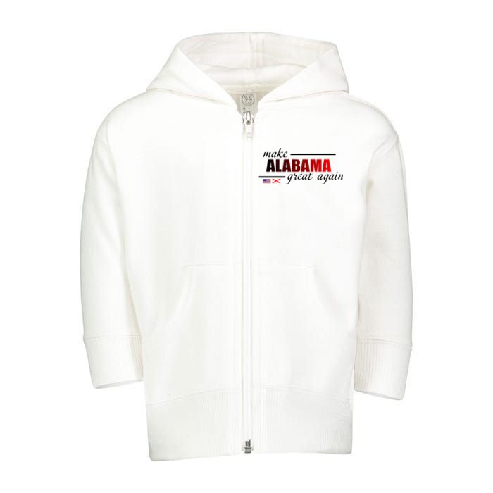 Make Alabama Great Again Toddler Zip Fleece Hoodie