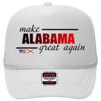 Make Alabama Great Again High Crown Mesh Back Trucker Hat