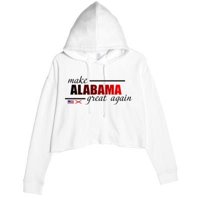 Make Alabama Great Again Crop Fleece Hoodie
