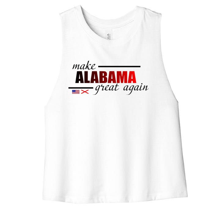 Make Alabama Great Again Women's Racerback Cropped Tank