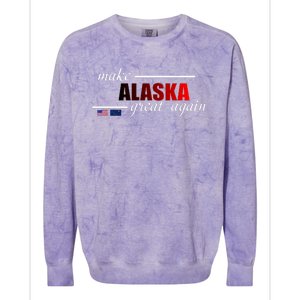 Make Alaska Great Again Colorblast Crewneck Sweatshirt