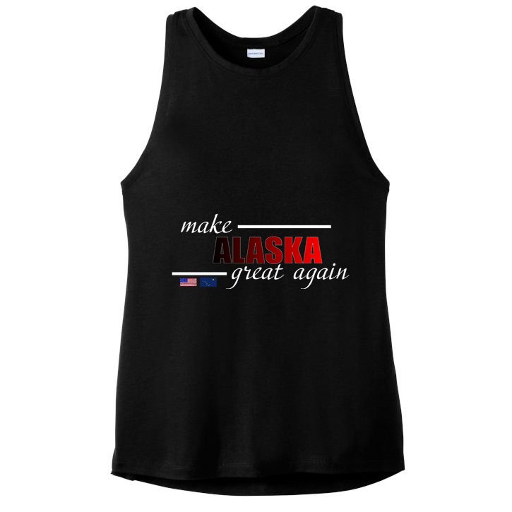 Make Alaska Great Again Ladies PosiCharge Tri-Blend Wicking Tank