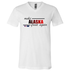 Make Alaska Great Again V-Neck T-Shirt