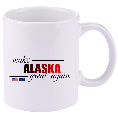 Make Alaska Great Again 11oz C Handle Ceramic Mug