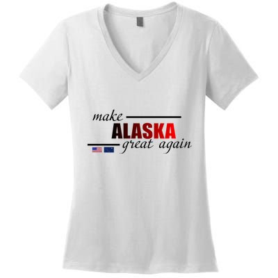 Make Alaska Great Again Women's V-Neck T-Shirt
