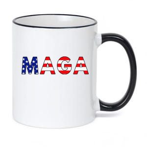 MAGA American Flag 11oz Black Color Changing Mug