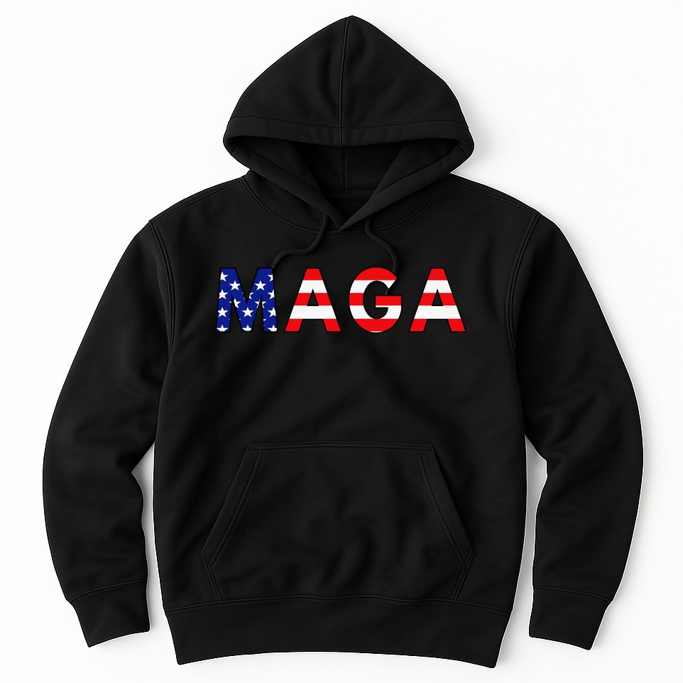 MAGA American Flag Hoodie