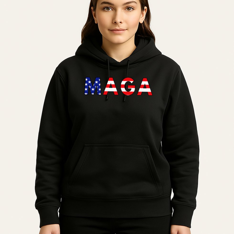 MAGA American Flag Hoodie