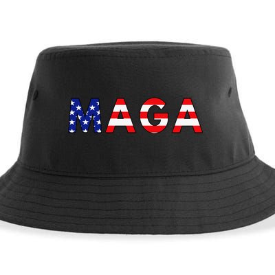 MAGA American Flag Sustainable Bucket Hat