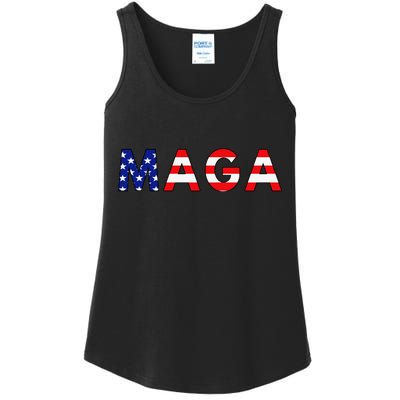 MAGA American Flag Ladies Essential Tank