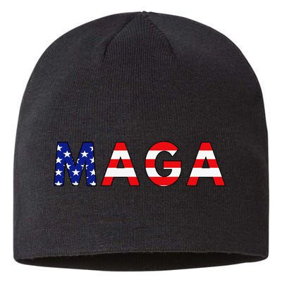 MAGA American Flag Sustainable Beanie