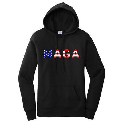 MAGA American Flag Women's Pullover Hoodie