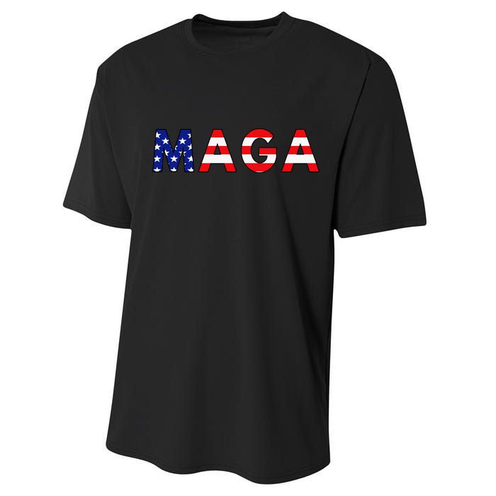 MAGA American Flag Performance Sprint T-Shirt