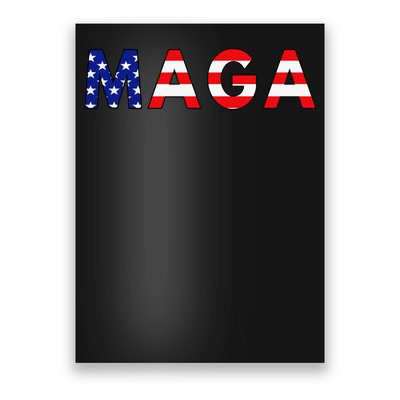 MAGA American Flag Poster