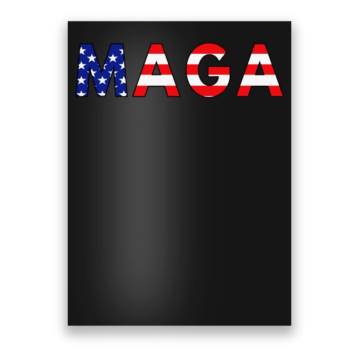 MAGA American Flag Poster