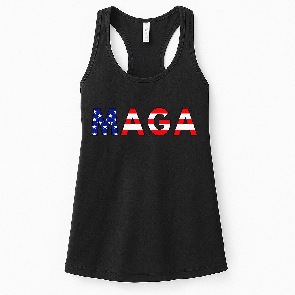 MAGA American Flag Womens Tank Top