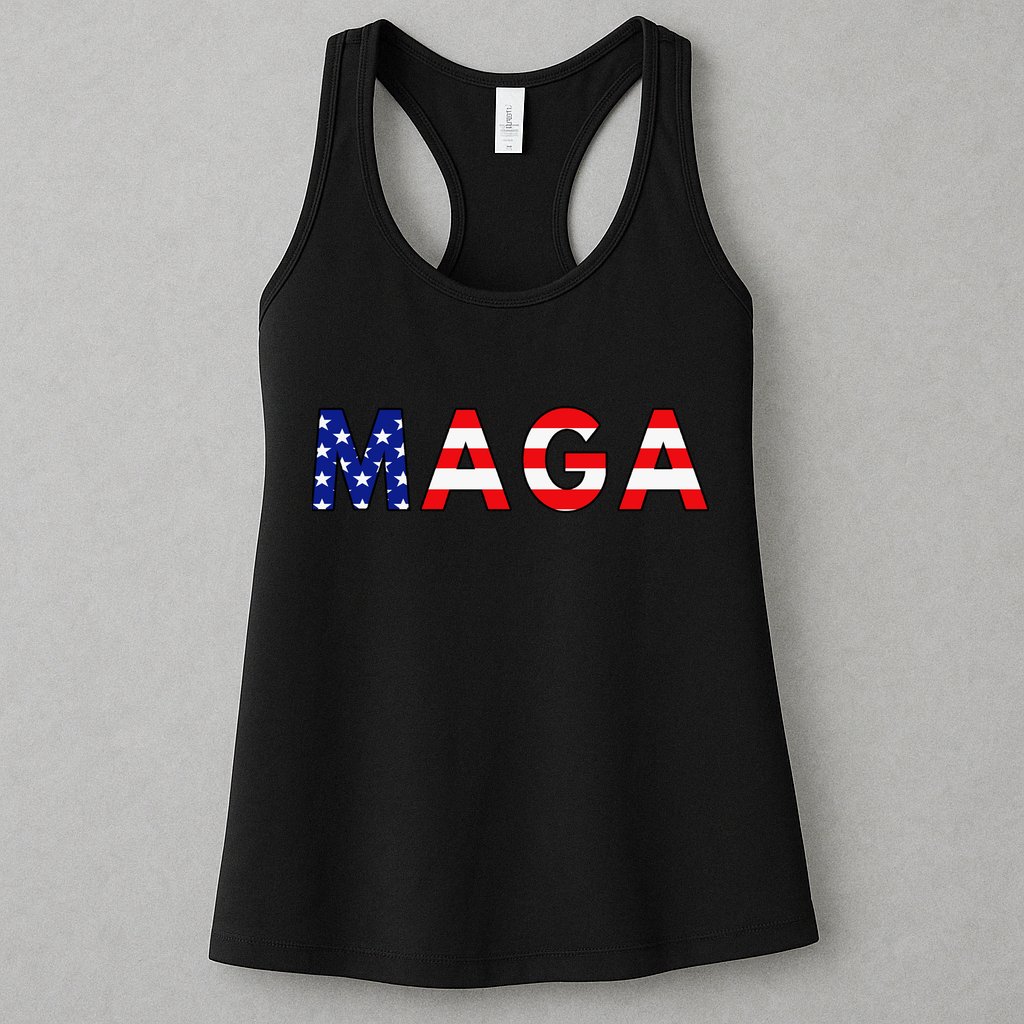 MAGA American Flag Womens Tank Top